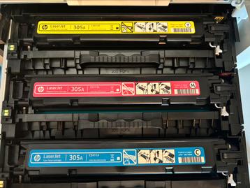 HP Toners 305A Cyaan CE411A, Magenta CE413A en Gele CE412A beschikbaar voor biedingen