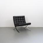2 Knoll Barcelona Chair Zwart Mies vd Rohe, Huis en Inrichting, Fauteuils, Niet ingevuld, Niet ingevuld, Ophalen of Verzenden