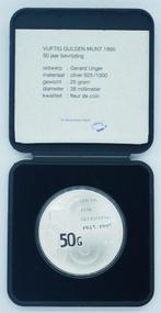 Nederland 50 Gulden 1995 50 jaar bevrijding Zilver FDC in do, Postzegels en Munten, Munten | Nederland, Koningin Beatrix, Zilver