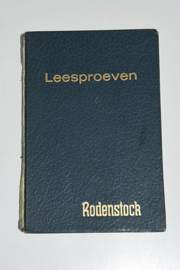 Oude Leesproeven Rodenstock opticien leeskaart, Antiek en Kunst, Antiek | Kantoor en Zakelijk, Ophalen of Verzenden