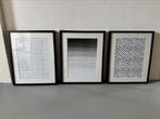 Ribba zwarte fotolijsten 50x40 cm | 3 stuks, Ophalen, Zo goed als nieuw
