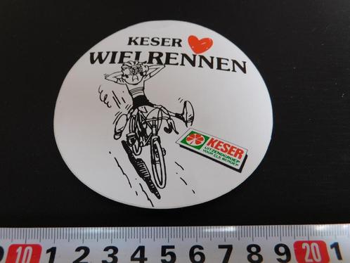 sticker KESER Wielrennen fiets uitzendbureau, Verzamelen, Stickers, Zo goed als nieuw, Bedrijf of Vereniging, Ophalen