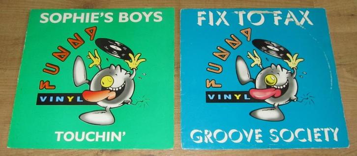 2 House / Trance / Techno van Funny Vinyl Jaren 90, Cd's en Dvd's, Vinyl | Dance en House, Zo goed als nieuw, Overige genres, 12 inch