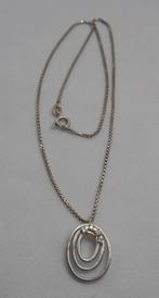 Zilveren vintage ketting met  hanger nr.1964, Met hanger, Verzenden, Zo goed als nieuw, Zilver