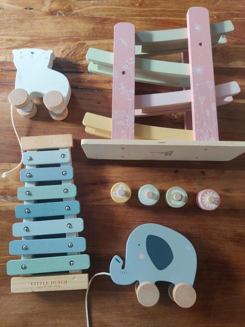 Little Dutch Speelgoed Set - Rollerbaan, Xylofoon, Trekdier, Kinderen en Baby's, Speelgoed | Houten speelgoed, Gebruikt, Duw- of Trekspeelgoed