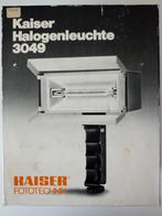 Kaiser halogeen foto/film lamp, Lamp of Flitsset, Ophalen of Verzenden, Zo goed als nieuw
