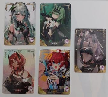 5 Waifu Goddess story cards - set 4 beschikbaar voor biedingen