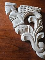 2 engelen hout met de hand uitgesneden., Diversen, Ophalen of Verzenden, Nieuw