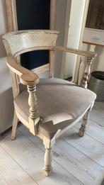 Wit gebeitst bocante stoel, Ophalen, Gebruikt, Wit, Eén