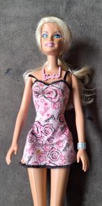Barbie Pop 2010 Mattel Roze Jurkje Blond Haar, Kinderen en Baby's, Speelgoed | Poppen, Ophalen of Verzenden, Gebruikt, Barbie