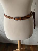 Lange leren riem, Kleding | Dames, Ophalen of Verzenden, Zo goed als nieuw, Bruin, 5 cm of meer