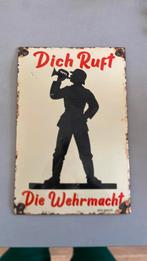 Emaille bord ww2 wehrmacht, Verzamelen, Militaria | Tweede Wereldoorlog, Ophalen of Verzenden, Landmacht, Duitsland, Foto of Poster
