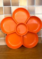 Retro oranje snackschaal bloem, Ophalen of Verzenden