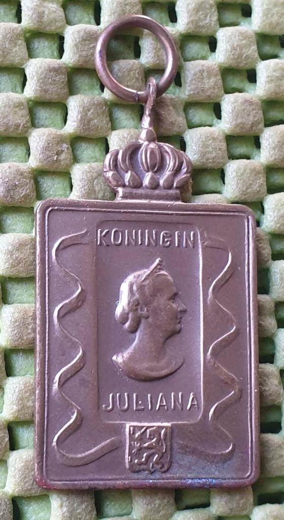 Koningin Juliana -" Irene " Wierden 14-4-1951 - 15-25 km., Postzegels en Munten, Penningen en Medailles, Brons, Nederland, Ophalen of Verzenden