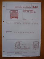 DAF FT 2000 DH Technische Specificatie folder 1976 – 4x2, Boeken, Auto's | Folders en Tijdschriften, Ophalen of Verzenden, Zo goed als nieuw