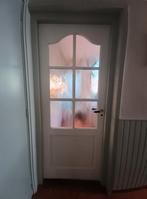 Binnendeur met glas 198,5 x 82, Doe-het-zelf en Verbouw, Deuren en Horren, Gebruikt, 80 tot 100 cm, Binnendeur, Minder dan 200 cm