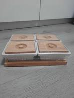 4 kleine borden met deksel en onderbord, Ophalen