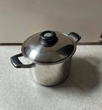Grote Amc pan 8l, Ophalen of Verzenden, Zo goed als nieuw, Rvs, Kookpan of Snelkookpan