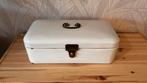 Vintage Emaille Broodtrommel - Wit, Antiek en Kunst, Antiek | Keukenbenodigdheden, Ophalen