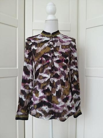 Emily van den Bergh kleurige print blouse top, maat 36 S beschikbaar voor biedingen