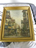 impressionistisch schilderij olieverf op doek, Antiek en Kunst, Ophalen of Verzenden