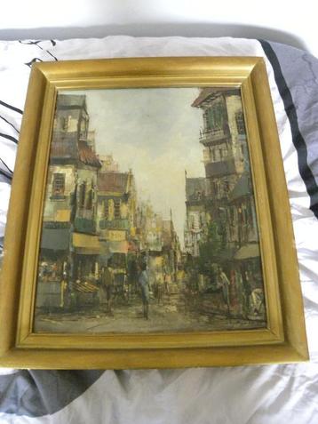 impressionistisch schilderij olieverf op doek  beschikbaar voor biedingen