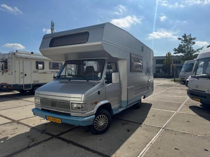 Verkocht Dethleffs Globetrotter 1992 back to basic., Caravans en Kamperen, Campers, Bedrijf, tot en met 4, Dethleffs, Fiat, Diesel