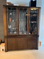 Designer vintage vitrinekast van Roberti Rattan te koop, Huis en Inrichting, Kasten | Vitrinekasten, Ophalen, 200 cm of meer, 150 tot 200 cm