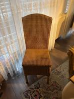 Gratis 6 Rieten Stoel met Kussen goede staat, Bruin, Riet of Rotan, Ophalen of Verzenden, Zo goed als nieuw