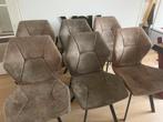 Eetkamerstoelen - set, Huis en Inrichting, Stoelen, Ophalen, Gebruikt, Overige kleuren, Metaal