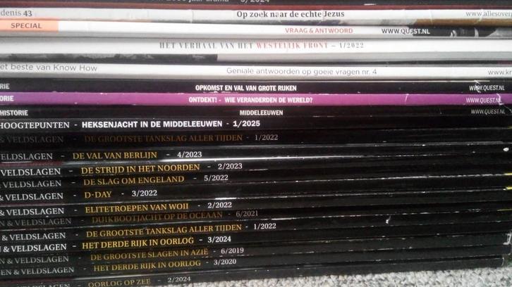 22 geschiedenis/historia specials tijdschriften, Boeken, Tijdschriften en Kranten, Gelezen, Wetenschap en Natuur, Ophalen of Verzenden