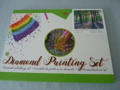 Daimond pianting 30x40 Natuur -bomen Nieuw met ronde steen, Hobby en Vrije tijd, Knutselen, Nieuw, Knutselwerk, Ophalen of Verzenden