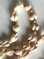 Vintage kauri-schelp ketting 45 cm dubbel, Ophalen of Verzenden, Zo goed als nieuw, Overige materialen