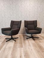 Set recente hoogwaardige Prominent design draai fauteuils, Prominent, Minder dan 75 cm, Ophalen of Verzenden, Zo goed als nieuw