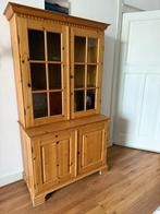 Houten vitrinekast, Ophalen, Gebruikt, 100 tot 150 cm, 150 tot 200 cm