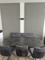 Eettafel set met bank en 3 stoelen, Ophalen, 50 tot 100 cm, Zo goed als nieuw, 150 tot 200 cm