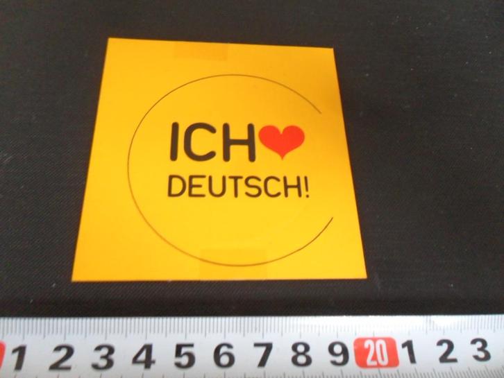 sticker ich liebe deutsch, Verzamelen, Stickers, Zo goed als nieuw, Ophalen