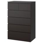Ikea Malm kast - 6 lades - Zwart, Huis en Inrichting, Kasten | Ladekasten, Ophalen, Overige materialen, Gebruikt, 5 laden of meer