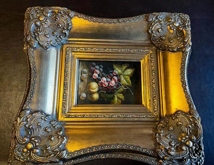 Klassiek Stilleven Schilderij Fruit in Vergulde Lijst London, Antiek en Kunst, Kunst | Schilderijen | Klassiek, Ophalen of Verzenden