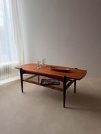 Vintage Creafort surfboard salontafel jaren 60 teak rotan, Ophalen of Verzenden