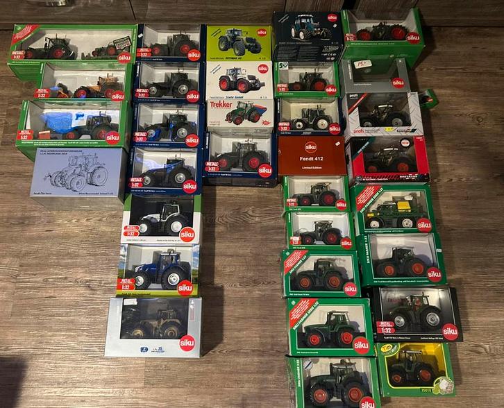Partij Siku Fendt, Hobby en Vrije tijd, Modelauto's | 1:32, Zo goed als nieuw, Tractor of Landbouw, SIKU, Ophalen of Verzenden