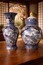 Twee prachtige vazen samen voor 50 euro, Huis en Inrichting, Ophalen, Overige kleuren, Minder dan 50 cm, Glas