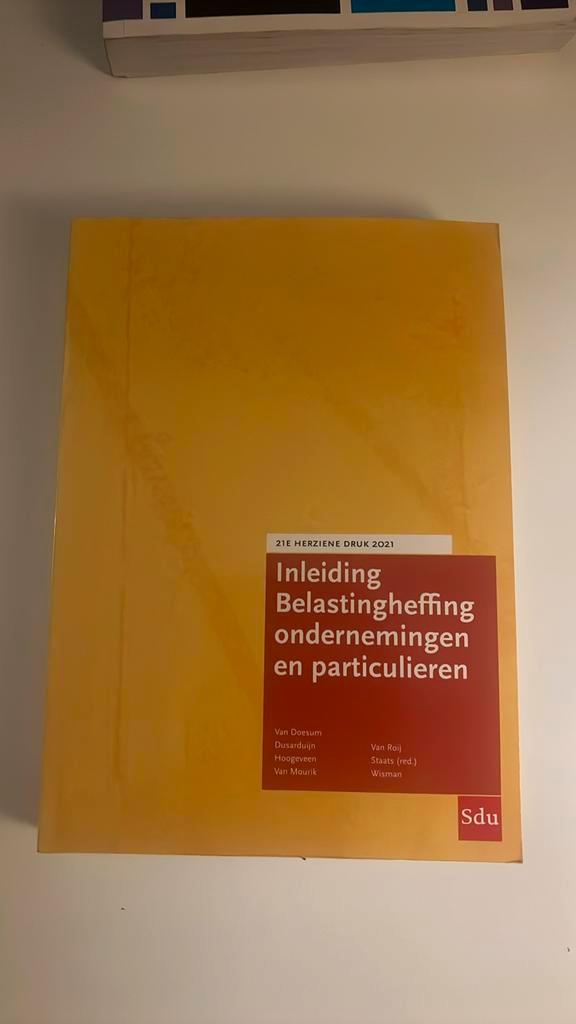 Inleiding Belastingheffing ondernemingen en particulieren, Boeken, Wetenschap, Zo goed als nieuw, Ophalen of Verzenden