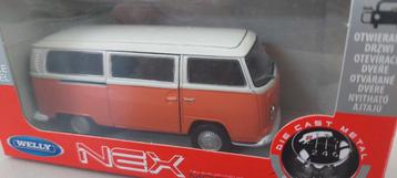 Volkswagen T2 Welly - Oranje/Wit schaal 1:43 beschikbaar voor biedingen