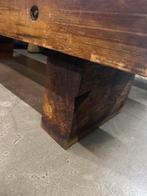 Massief houten tafel / tv meubel/bankje, Huis en Inrichting, Tafels | Sidetables, Ophalen, 100 tot 150 cm, Zo goed als nieuw, X