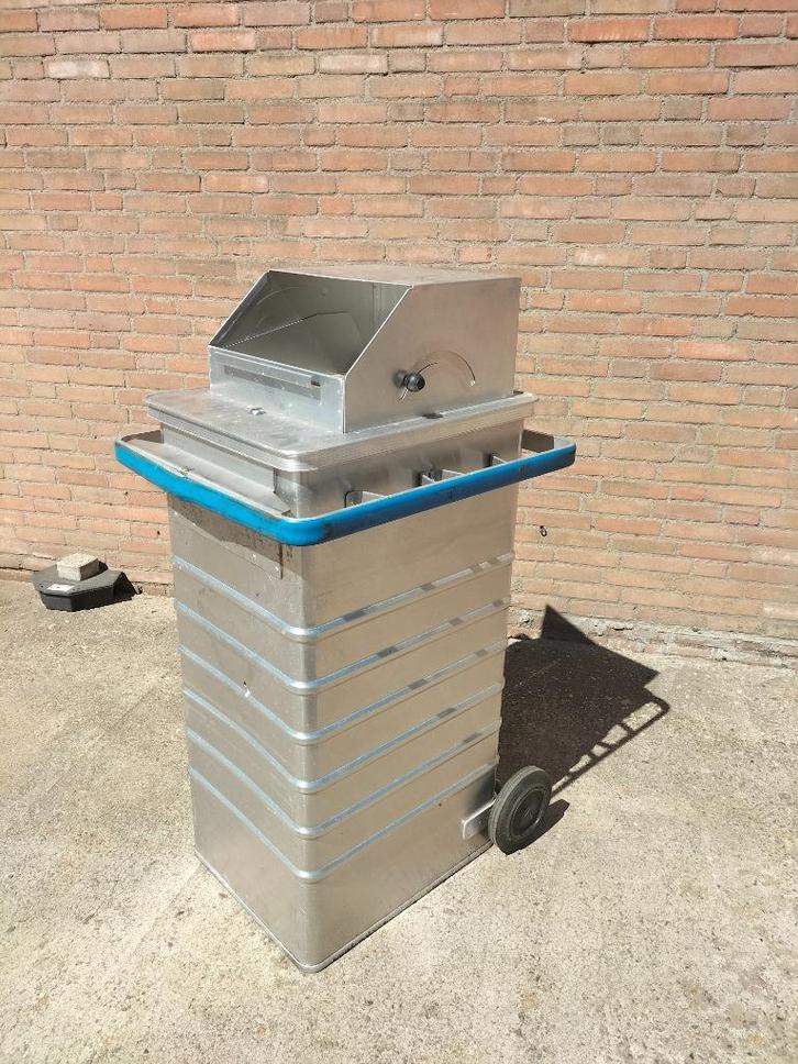 AANBIEDING Stalen container 240L - scherp geprijsd!!!, Huis en Inrichting, Woonaccessoires | Prullenbakken, Gebruikt, Metaal, 75 cm of meer