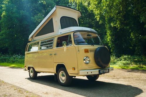 VW T2 T2b Westfalia camper kampeerauto bus transporter, Auto's, Oldtimers, Particulier, Volkswagen, Benzine, Handgeschakeld, Beige
