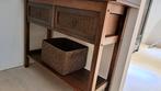 Sidetable met rieten lades, Huis en Inrichting, Ophalen, 50 tot 100 cm, Overige houtsoorten, Landelijk