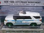Ford Police Interceptor Utility Greenlight 1/64 Chase NYPD, Ophalen of Verzenden, Nieuw, Auto