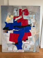 Schilderij olie op linnen, Antiek en Kunst, Kunst | Schilderijen | Abstract, Ophalen